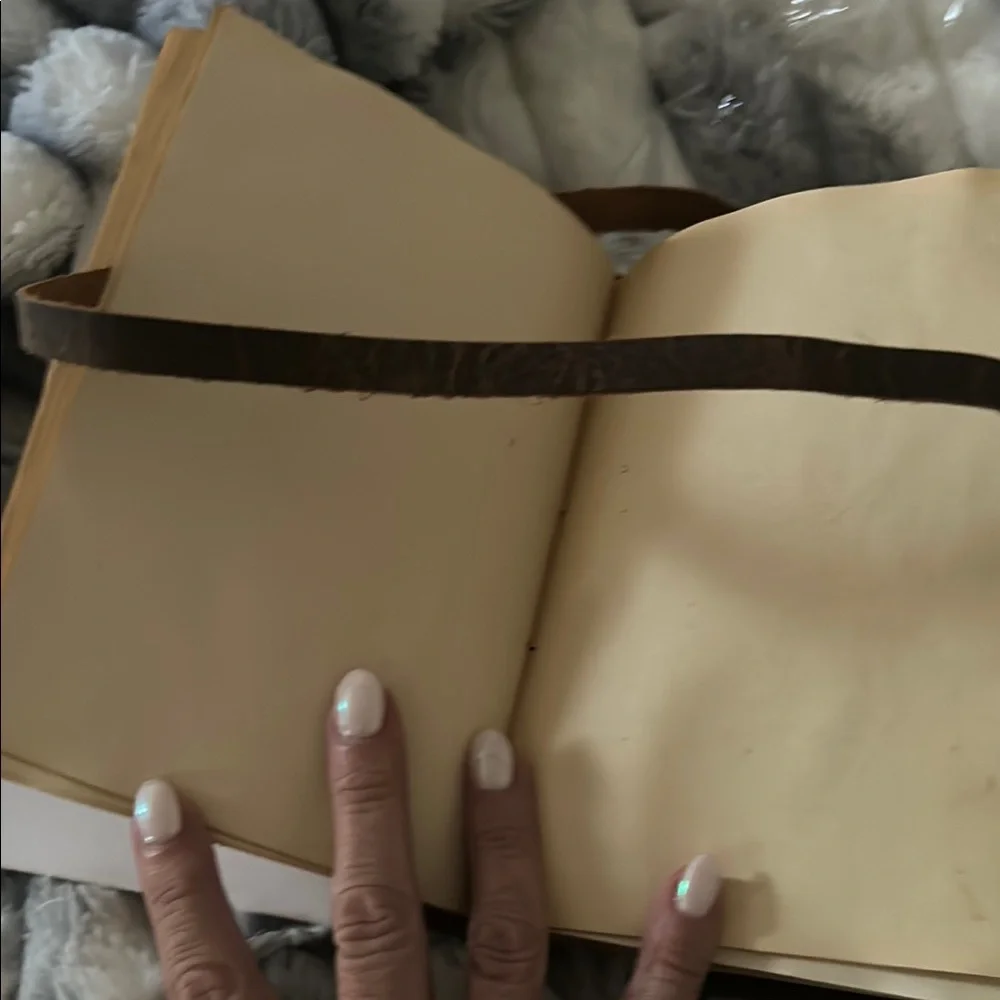 New in bag - Leather Village Brown Leather notebook. Antique look. All leather.